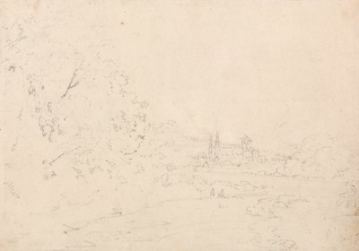 Fernsicht auf Jedburgh von Thomas Girtin